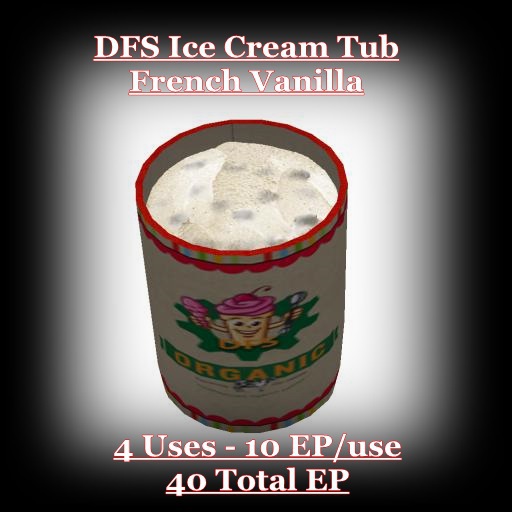 DFS TEXTURE - DFS Ice Cream Tub - French Vanilla