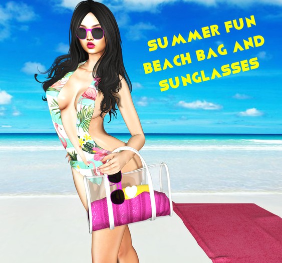 Summer Fun Beach bag and Shades - Mirror Mirror
