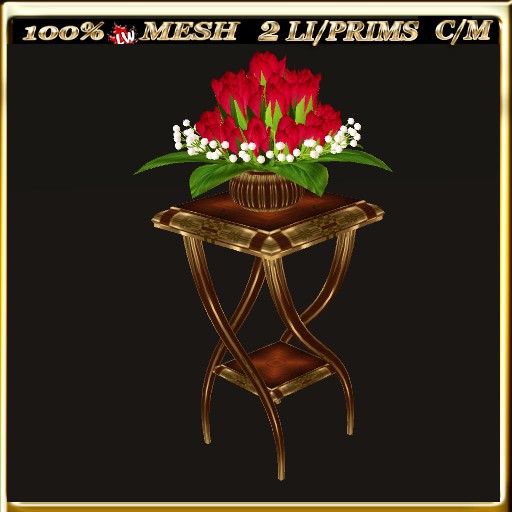LW_ Mesh Rose Buds on Flower Stand 2