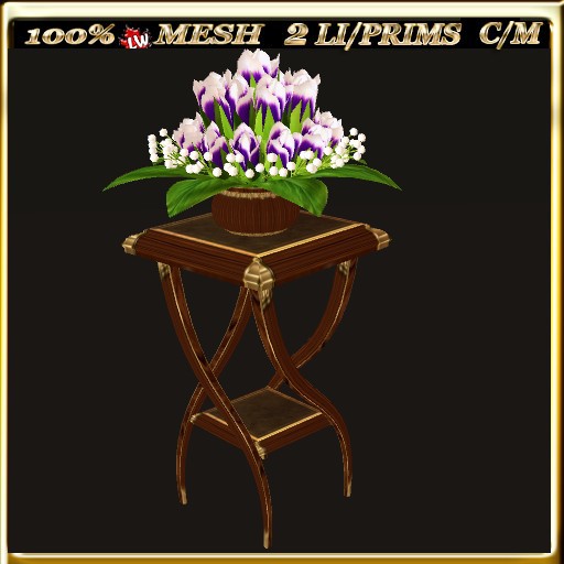 LW_ Mesh Rose Buds on Flower Stand 7