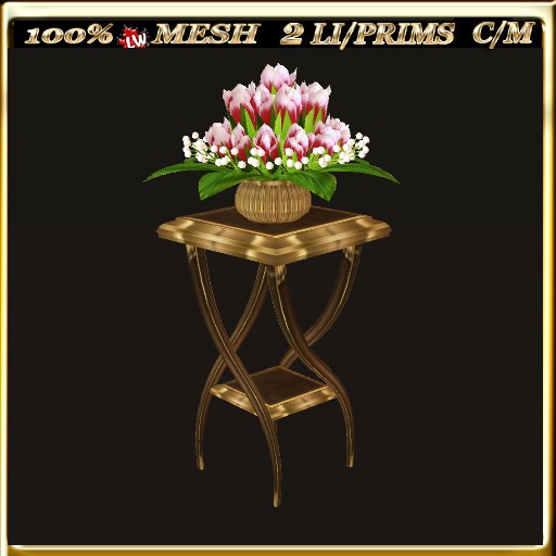 LW_ Mesh Rose Buds on Flower Stand 8