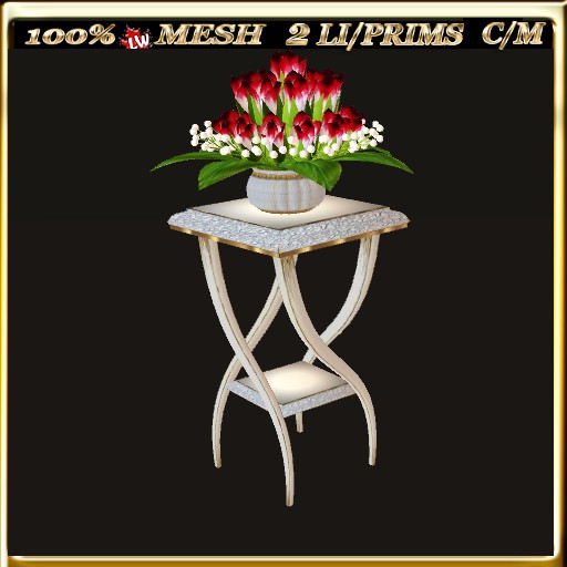 LW_ Mesh Rose Buds on Flower Stand 9