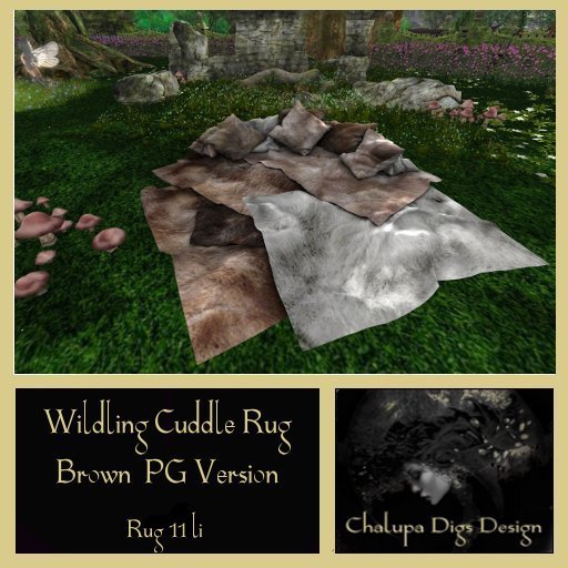 Wildling Cuddle Rug Brown- PG Version