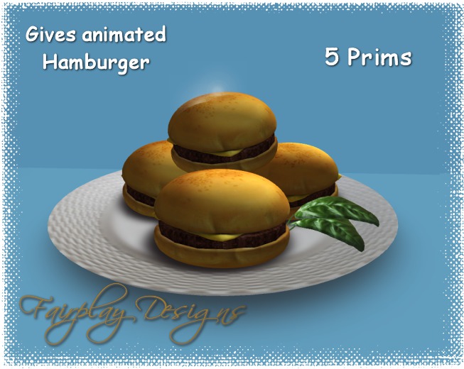 ~BBQ Grilled Cheese Burger Platter ~Touch for Burger