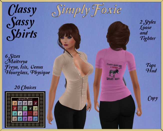 Classy Sassy Shirts With Hud (Boxed)