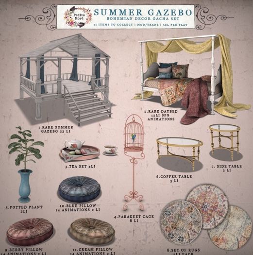 Petite Mort- Summer Gazebo Rug 2