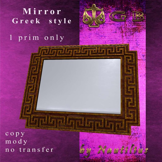 GB container Mirror Greec wood bl