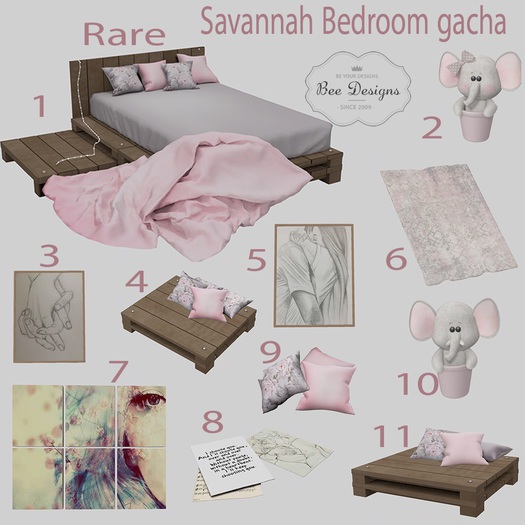 Bee Designs Savannah Bedroom gacha 11