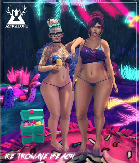 JCKLP / Retrowave Beach Gacha / #04 - Baekini Triangles