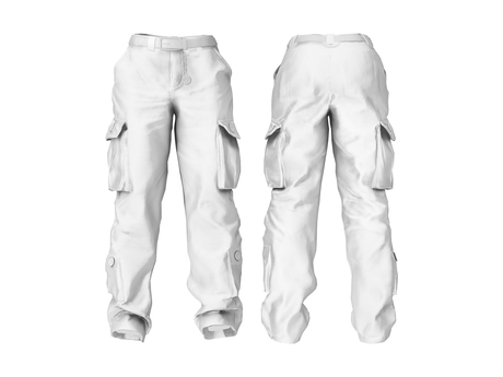Red Baggy Cargo Pants 