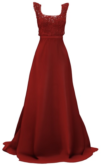 *Just BECAUSE* Gala Gown - 14Red - Maitreya, Belleza, Slink