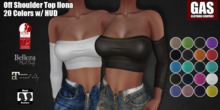 GAS [Off Shoulder Top Ilona - 20 Colors w/HUD FATPACK]