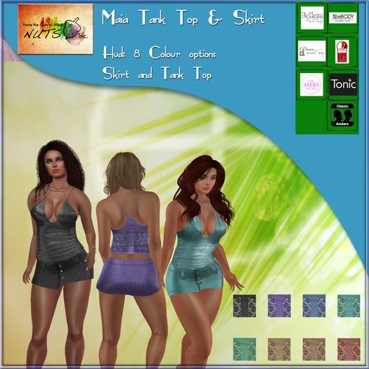 NUTS Inc - Maia Tanktop and Skirt - Wear/Add me