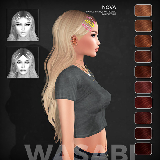 Wasabi // Nova Mesh Hair - Reds