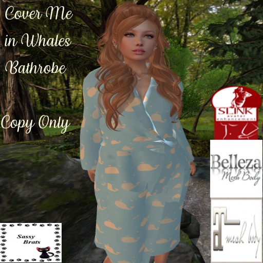 Cover Me In Whales Bathrobe