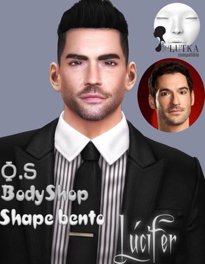 !OS! Shape Bento  head Lelutka Guy - Lucifer