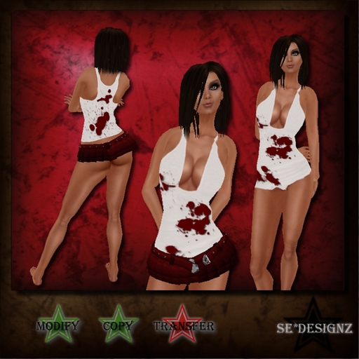 [SE*Designz] Girly Tank Top - Blood Spladder