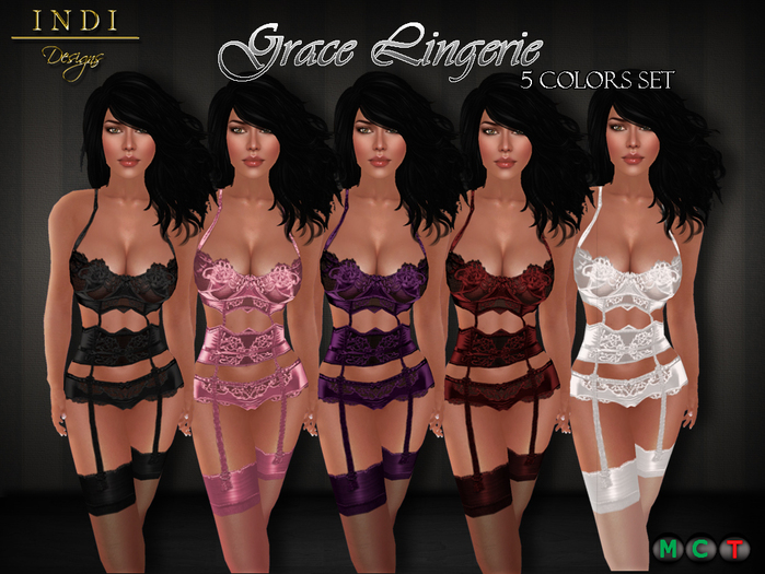 INDI Designs - Grace Lingerie Full Set