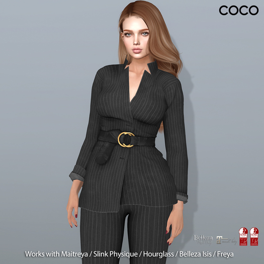 *COCO*_BeltedBlazer_DarkGrey