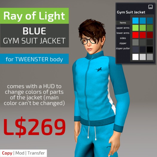 (RL) Gym Suit Jacket - closed - blue