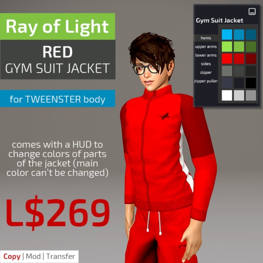 (RL) Gym Suit Jacket - closed - red