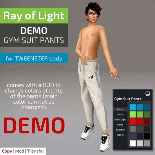(RL) Gym Suit Pants - demo