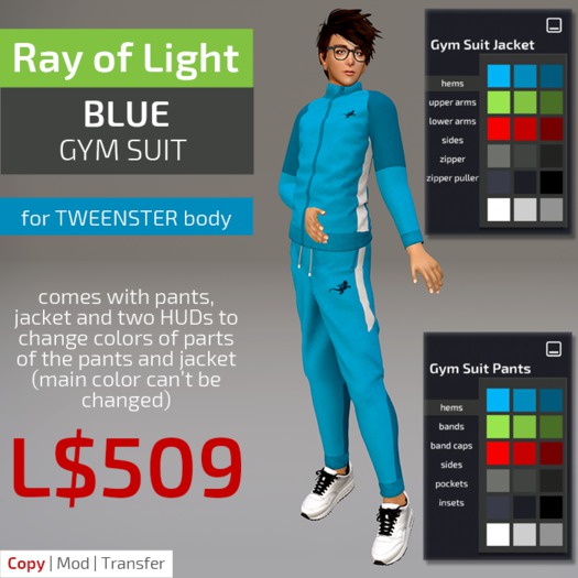 (RL) Gym Suit complete - blue