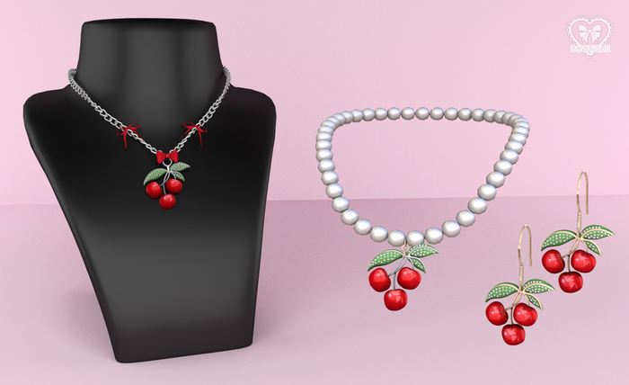 Bowtique - Cherry Charm Jewelry Set