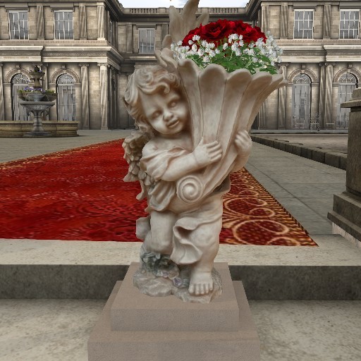 Angel Planter Red Rose BOX