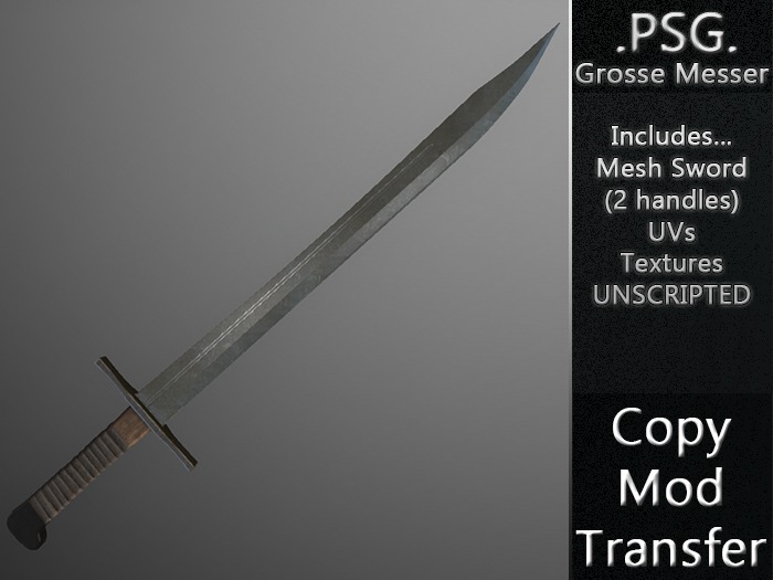 .PSG. Grosse Messer Mesh Sword (Full Perm)