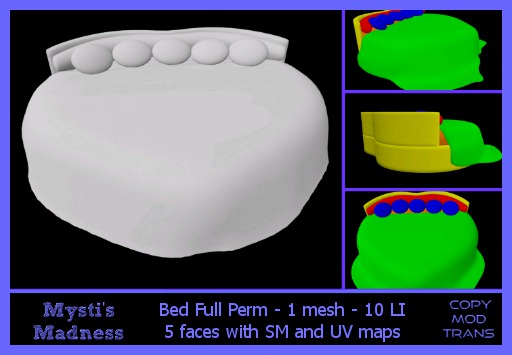 *MM* Heart Bed Full Perm - Boxed