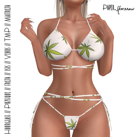Paper.Sparrow Knot Bikini Herbal