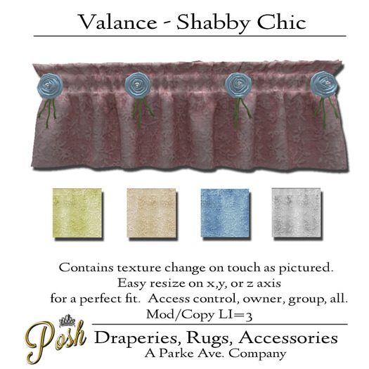 [Posh] Shabby Chic Valance