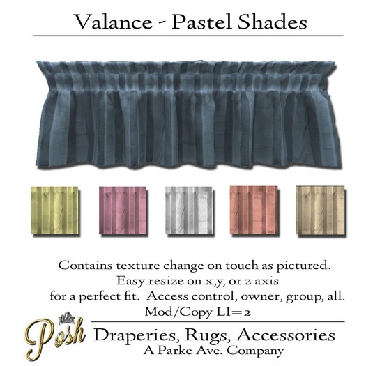 [Posh] Pastel Valance