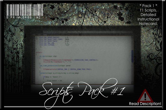[PrimLords™] Scripts Pack #1 - 11 Scripts - True Quality