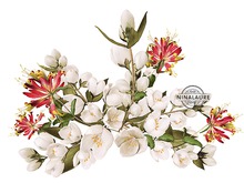 *LODE* Head Accessory - Philadelphus [white red honey] RARE
