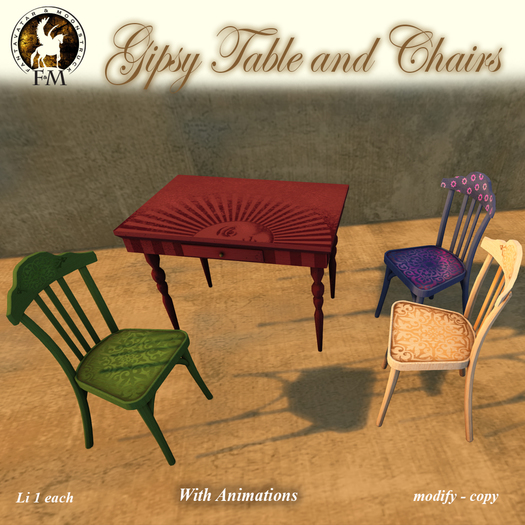 F&M * Gipsy Table & Chairs [box]