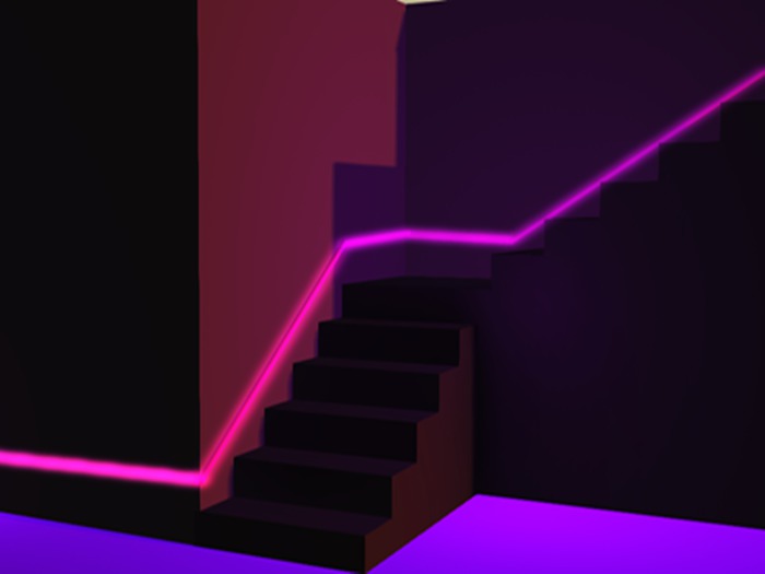 Lop backdrops stair (box)