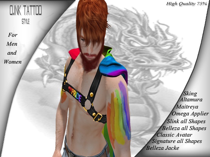 O.Ink Pride Tattoo - Wear Me/ Touch Me