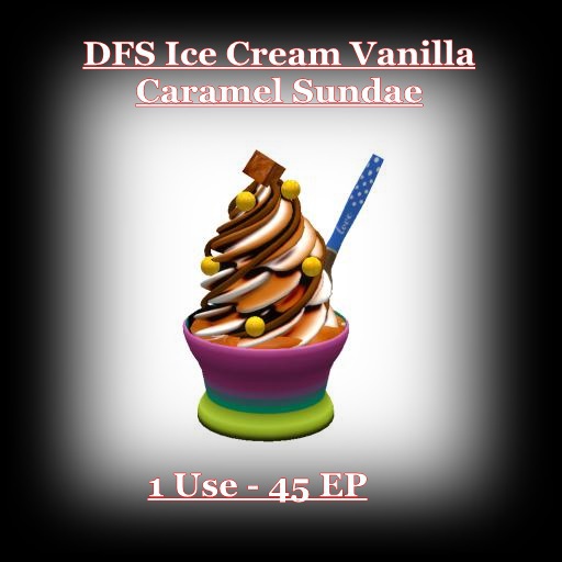 DFS TEXTURE - DFS Ice Cream Vanilla Caramel Sundae