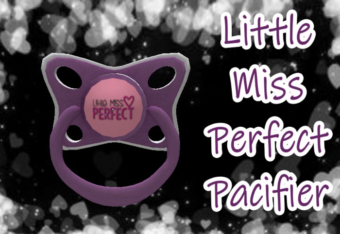 *KidTastrophe* Little Miss Perfect Pacifier>BOXED<