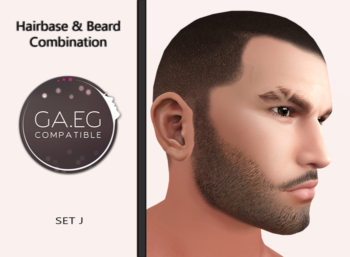 [J'AVAE] SET J GA.EG Hairbase & Beard Combination