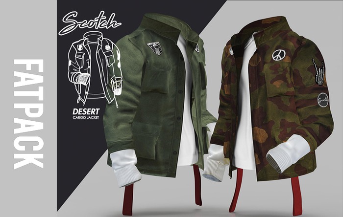 //SCOTCH// - DESERT CARGO JACKET (FATPACK)
