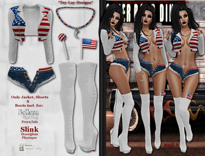 *Tay-Lay-Designs* Independence Day-Outfit 17 (Mesh)