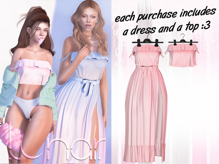 Lunar - Susy Top & Dress - Baby Pink