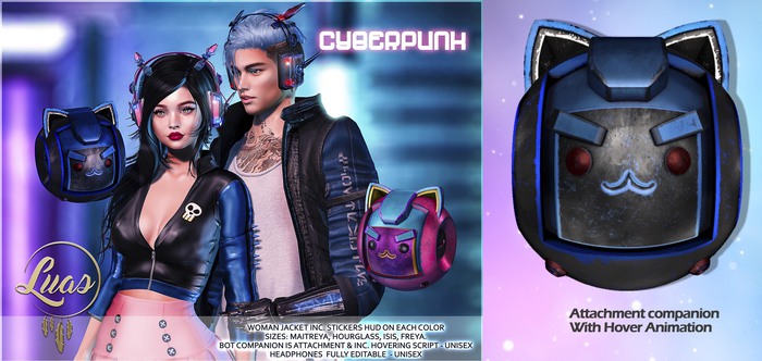 Luas CyberPunk Bot Companion Black