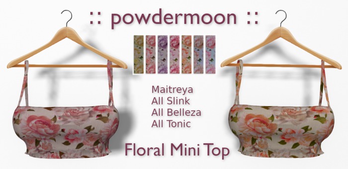 powdermoon - Floral Mini Top DEMO With HUD