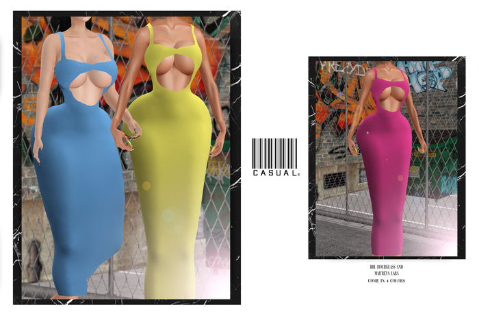 CASUAL- HG MAITREYA LARA AND BBL BODY GLASSY DRESS FATPACK