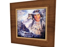 WESTERN & NATIVE AMERICAN ART DECOR Warrior & Wolf Spirit