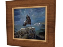 WESTERN & NATIVE AMERICAN ART DECOR Warrior High Look Out